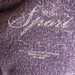 Style & Co Vintage Purple Velour Jacket Rhinestone Y2K 2000s Retro Indie Sleaze Large Photo 3