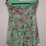Jay Godfrey Lydia Green Floral Strapless Romper Pantsuit Retail $325 Size 12 Photo 7
