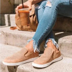 Chase and Chloe 🆕 Nude Slip-On Sneaker 6🆕 Photo 0