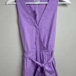 J.Crew  NEW‎ Faux Wrap Sleeveless Tiered Skirt Dress Size 4 in Bright Lilac Photo 15