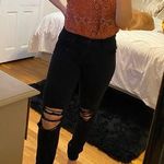 EXPRESS Distressed High Rise Legging Photo 0
