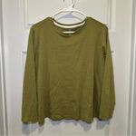 Isaac Mizrahi  Live! green Crew Neck Long Sleeve Tee size 1X Photo 0