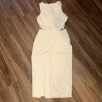 superdown Revolve  White Cutout Midi‎ Dress Sleeveless Slit Bodycon Party S Photo 4
