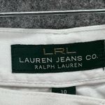 Ralph Lauren  LRL Jeans Womens 10 White Denim Classic Midcalf Crop Nautical Beach Photo 10