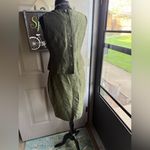 Jones Wear Vintage olive green linen blend two piece skirt set, size 8 Photo 1
