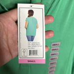 Nine West NWT  Women's Top V Neck Cap Sleeve Pullover Top Green Size Small Photo 6