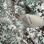 Gilli Size 2XL Long Sleeve Blouse Blue Black Snake Print Design Top Shirt Photo 3