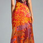 Farm Rio Printed Satin Slip Midi Dress, Size L Photo 11