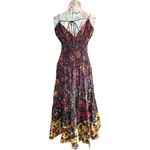 Anthropologie NWT Josephine Smocked Drop Waist Maxi Dress sz L Petite Floral Photo 8