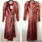 Tanya Taylor  Laureen Velvet Wrap Dress Rosewood 4 Photo 3