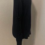 Per Se Black Long Sleeve Sweater with Slits and Bows down the arms Photo 4