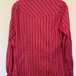 Cruel Black Snap Button Long Sleeve Western Shirt Pink Size M Photo 5