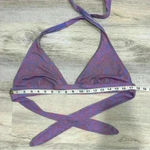 Victoria's Secret  Bikini Swimsuit Top Only Halter Tie Purple Red No Pads Size L Photo 6