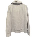 Balance Collection  Quilted‎ Funnel Cowl Neck Pullover Lightweight Gray Top Large Photo 3