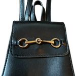 Brandy Melville  Black Mini Horsebit Backpack Purse Bag Travel Casual One Size Photo 1