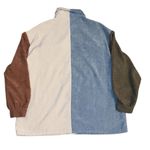 VICI Blue, White, and Brown Button Down Shirt Photo 1