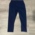 Nobull  Women’s Small High Rise Matte‎ Athletic Tight Navy Blue Workout Leggings Photo 3
