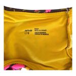 Aerie  NWT Scoop Bikini Top Tropical Floral Green Hot Pink Gold Removable Pads LG Photo 5