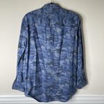 ATM blue boyfriend camo camouflage button front shirt size‎ small oversized Photo 7