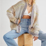Free People  NEW Daydreamer Cardigan Sweater IN ANGEL FOOD size medium oversized Photo 0