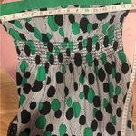 Forever 21  Strapless baby doll top with Green and Black Dots y2k M Photo 6