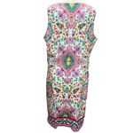 Maggy London  Shift Dress 16 White Pink Floral Mandala Sleeveless Euro Summer NEW Photo 3