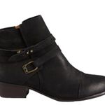 Joie  Gypsy Ankle Boot Size 36 US 6 Black Suede Leather Bootie Low Heel Photo 0