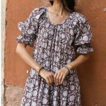 DOI Sahana Gown Maxi Dress Brown Floral Print Size M Photo 2
