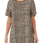 Kate Spade  Women's Leopard Print Sleepshirt Nightgown Dress Size Large Photo 0
