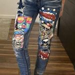 Rue 21 Premium Grunge Distress Jeans 26 / 30 blue denim skinny arc supreme flex Photo 0