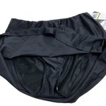 Fantasizer Suit Size 14 Bikini Bottom Swim Suit Solid Black (27 Photo 1