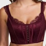 Victoria's Secret  Burgundy Lace Bustier Photo 1