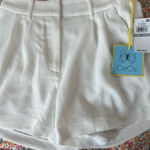 CeCe NWT  white linen Shorts Photo 0