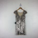 Lulus NWT  Star Appeal Silver Rose Gold Sequin Bodycon Mini Dress Medium Photo 15