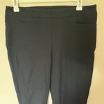 Talbots Dress Pants Womens 14 Black Ankle Crop High Rise Side Zip Slacks Trouser Photo 1