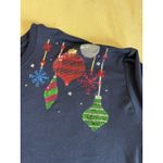 Cato Christmas Sweatshirt Size Size 18/20 Sequined Ornaments Sparkle Photo 2