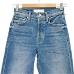 NWT MOTHER SUPERIOR The Tomcat Crop Straight Leg Jeans Kneeling on Stones Sz 25 Blue Photo 3