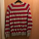 Gap Red and gray long sleeve vneck sweater size XL Photo 1