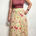 Northern Isles Yellow Floral Vintage Maxi Skirt Sz M Size M Photo 0
