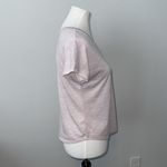 Columbia V-Neck Lightweight Short Sleeve Light Pink Knit Tee Shirt Womens XS Photo 5