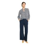 Nic+Zoe Navy Blue Wide Leg Dress Pants Size 14 Photo 2