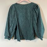 A New Day ✨ Women’s Green Puffy Sleeve Top Small Photo 6