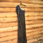 Sachin + Babi  Womens Greta Black Sequin Gown Dress Photo 5