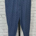 None Lounge Pants with Drawstring Waistband Blue Photo 0