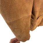 Newport News VTG Y2K Suede 2 Button Suede Jacket Coat 10 Cognac Lined Western Photo 6