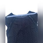 Lila Rose Lily Rose Sheer Black Top W/Sparkles Lace Trim Size M Photo 6