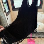 Pretty Angel  Black Lace Midi Dress small/Medium Photo 3