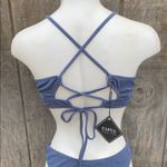 Zaful New Woman’s Size Medium Ribbed Textured Cut Out High Cut Strappy Bikini Photo 4