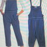 Ten Sixty Sherman Jiangsu Guosheng pinstriped navy white linen jumpsuit, size XS Photo 1