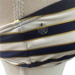 French Connection Nautical Striped Bikini Swimwear Top Blue White Gold Medium Photo 4